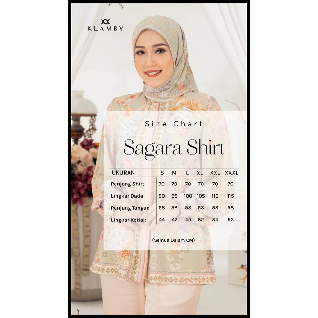 Ready Klamby - Sagara Shirt Cotton Fields Best Seller