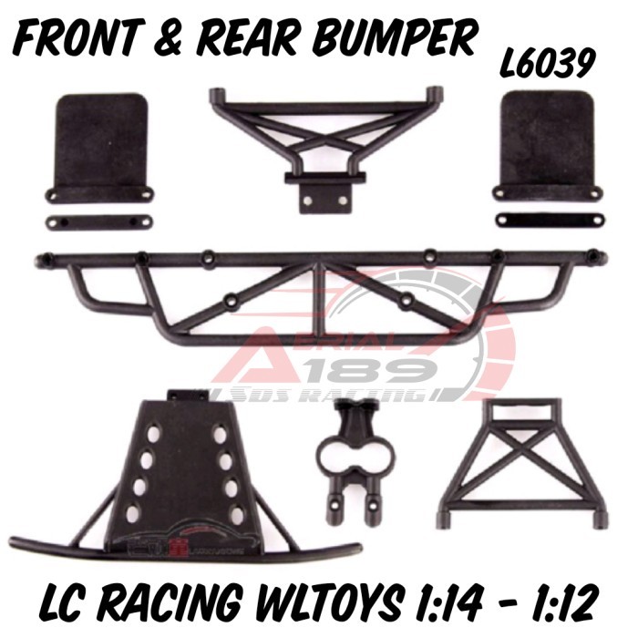 Murah Bumper rc rally 1/14 1/12 Wltoys LC EMB-WRC 144001 124019 L6039 SCT Non COD