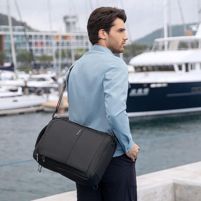 Mr9533Sj Tas Mark Ryden Ransel Selempang Jinjing Laptop 15.6 Ipad 11 Kuliah Kerja Usb C