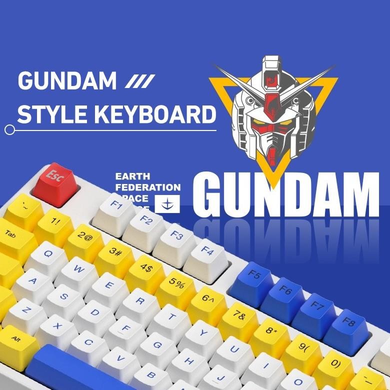 VIRAL Bonkyo Keyboard 87 key gaming keyboard anime mouse keyboard mouse pad set kabel mouse keyboard