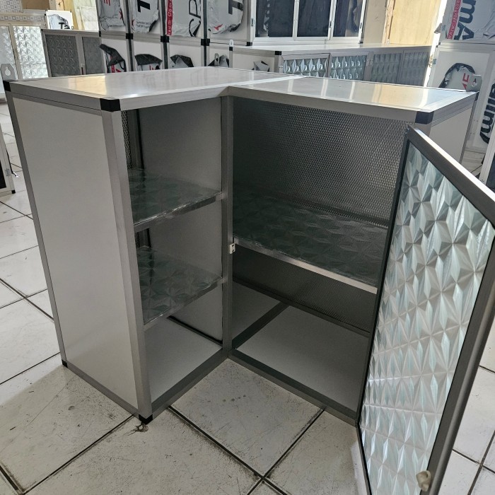 RAK GANTUNG LEMARI DAPUR KITCHEN SET ATAS SUDUT
