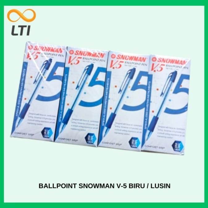 

Produk Baru!! Ballpoint / Pulpen / Bolpen SNOWMAN V-5 Semi Gel - BIRU Lusin TERMURAH