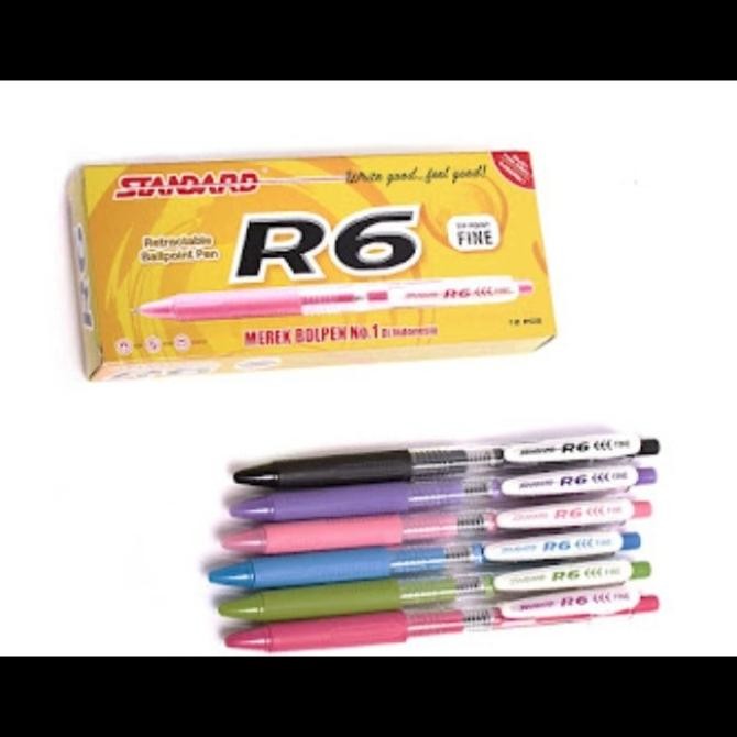 

Produk Baru!! pulpen standard r6 hitam