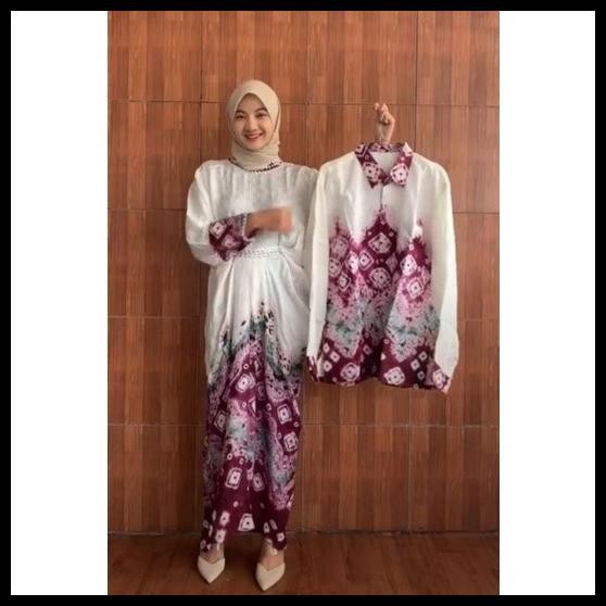 Promo Kaftan Jumputan Palembang Couple Bahan Viscose Mewah Elegan