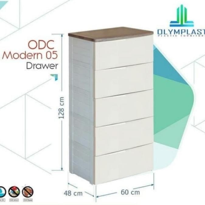 Lemari Plastik Olymplast 5 Susun / Olymplast Drawer Cabinet 05 M