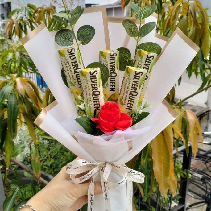 BUKET COKLAT 5 PCS | BUKET SILVERQUEEN CHUNKY | CADBURY | BUCKET