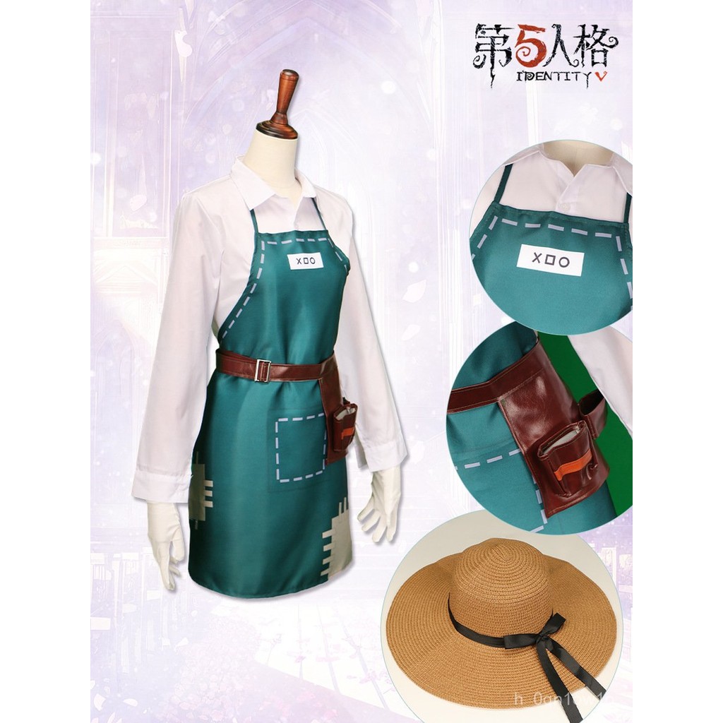 Halloween cos Identity v Gardener's Initial Fashion Emma Woods cosplay Women's in Stock Get Hat for 
