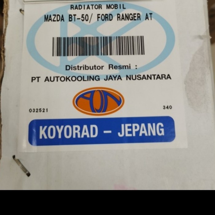Radiator Mazda Bt50 Matic Koyorad Original