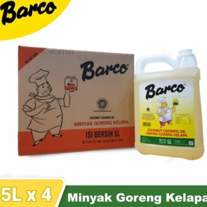 

Terlaris Minyak Goreng Kelapa Barco 5Liter Jeringen Ready Stok