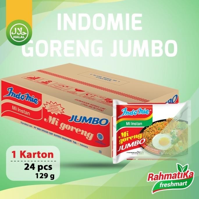 

Terlaris Indomie Mi Instan Goreng Spesial Jumbo 1 Dus/Karton Ready Stok