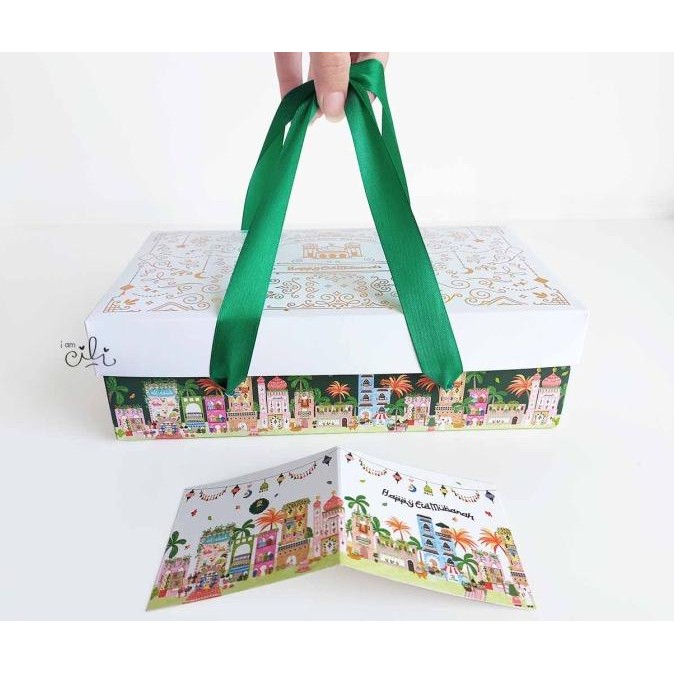 (Noor Box) Kotak Cake Bolu Idulfitri 2 Toples 112 / Kue 1/2 Loyang