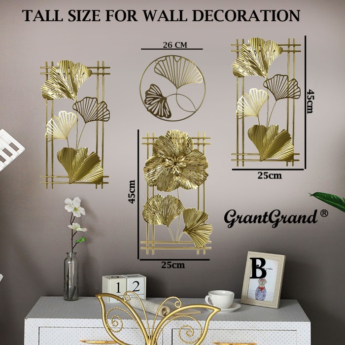 TALL IRON LIVING ROOM 3D DECORATION HIASAN ORNAMEN DEKORASI DINDING