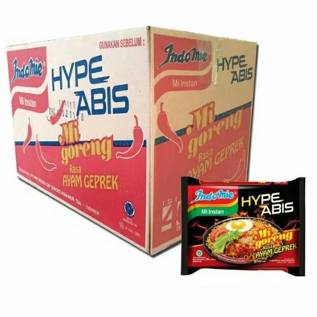 

Terlaris Indomie Mie Goreng Hype Abis Rasa Ayam Geprek [85Gr /40 Pcs /1Karton ] Ready Stok