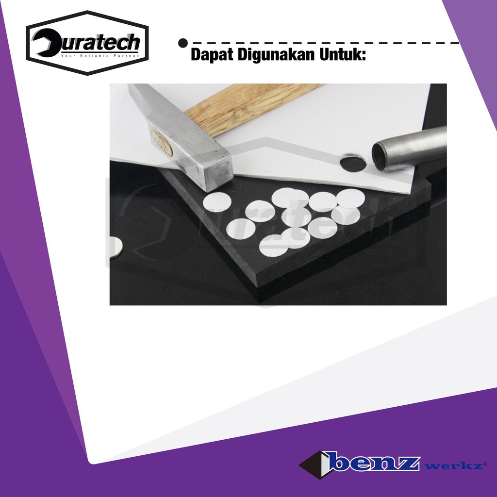 Besi plong pembuat lubang 19mm / Plong Hollow Punch pukul kulit karton / Pembolong plat Benz