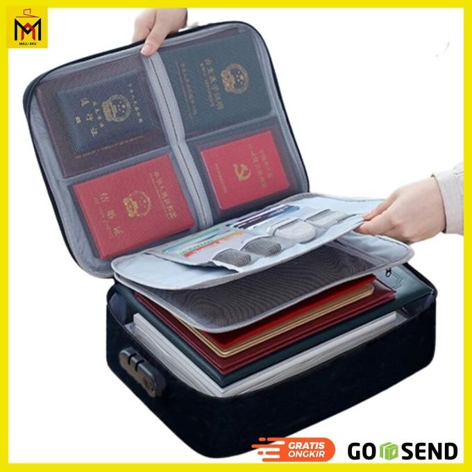 

Tas Travel Organizer Dokumen Berkas Multilayer Anti Air Password Lock