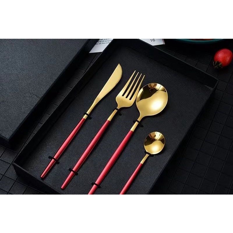 Set Sendok Sultan Gold Cutlery Set