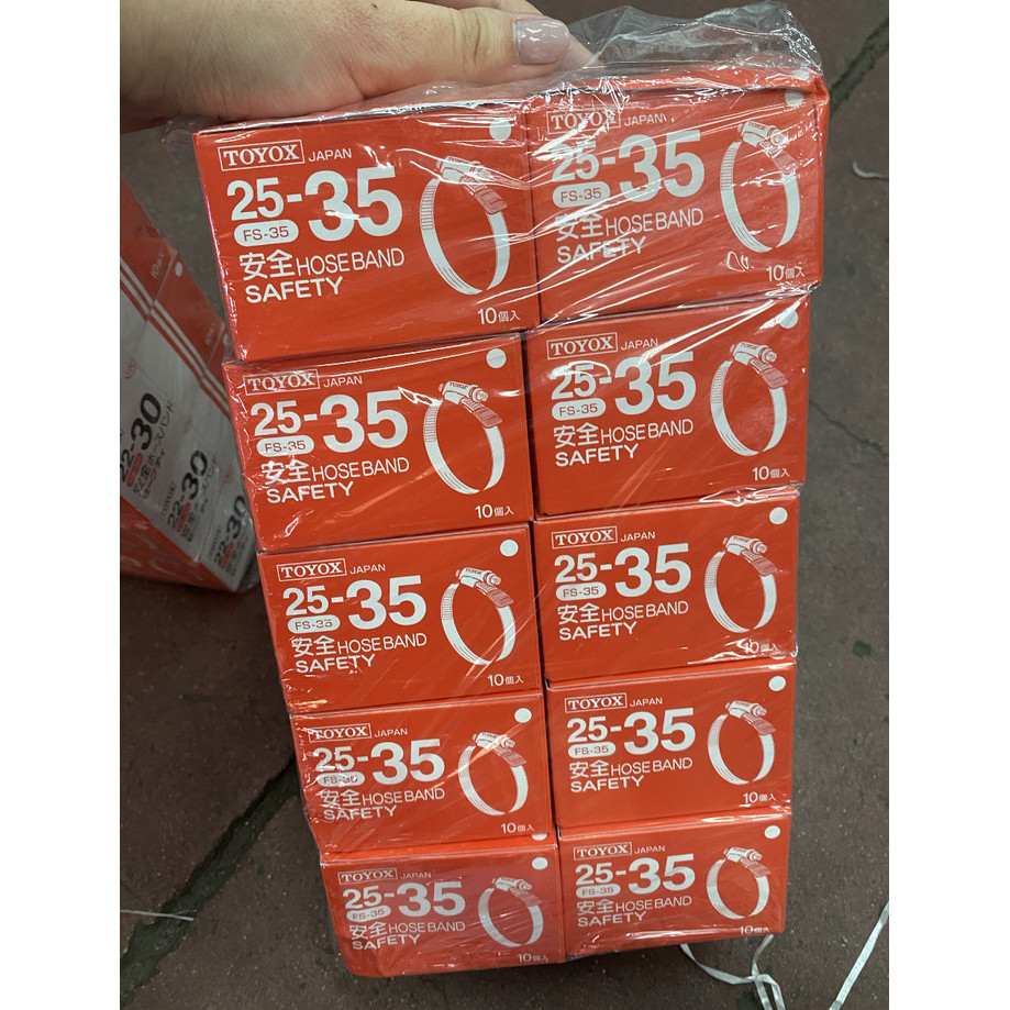 READY TOYOX CLAMP FS-35 (1 BOX 10 PCS) / KLEM TOYOX STAINLESS STEEL FS35