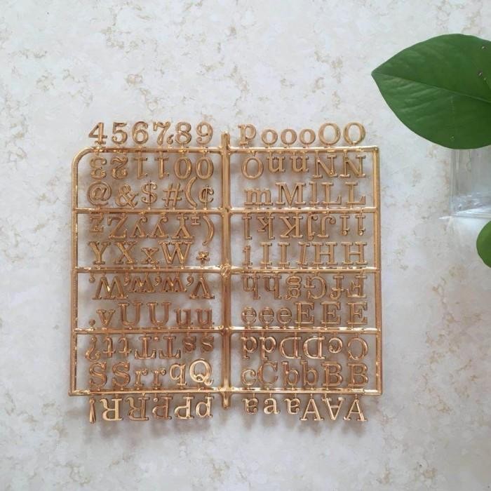

New 100% Originalll Diy Changeable Felt Letter Board 10X10 Inches With Gold Letters Termurah Best Quality Asli 100% Original