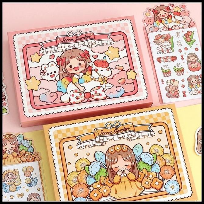 

Terlaris Notebook Buku Binder Set / Diary Set Edisi Secret Garden Handbook Gift Terlaris Ready Stok