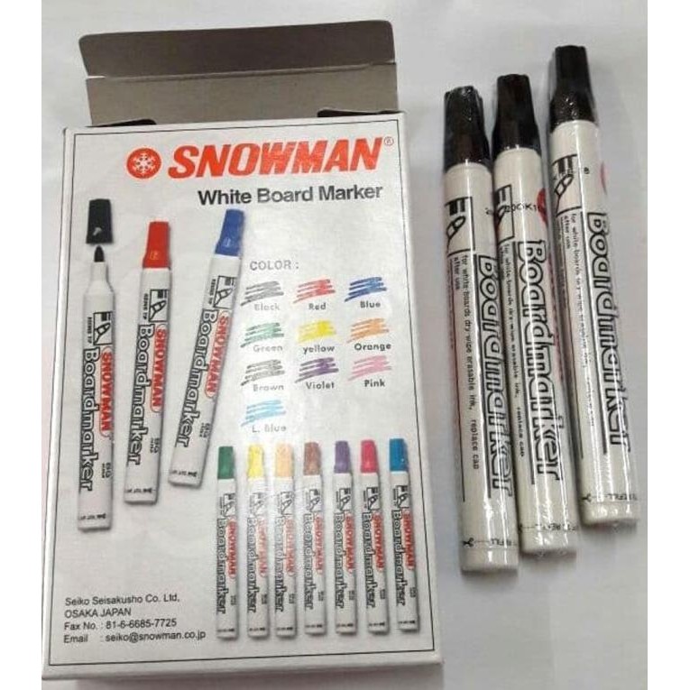 

Spidol SNOWMAN White Board BG-12 ( LSN ) Termurah