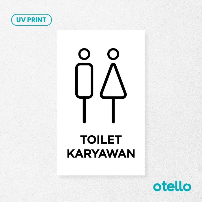 

Toilet Karyawan Staff Sign Board Akrilik Print Papan Petunjuk Signage