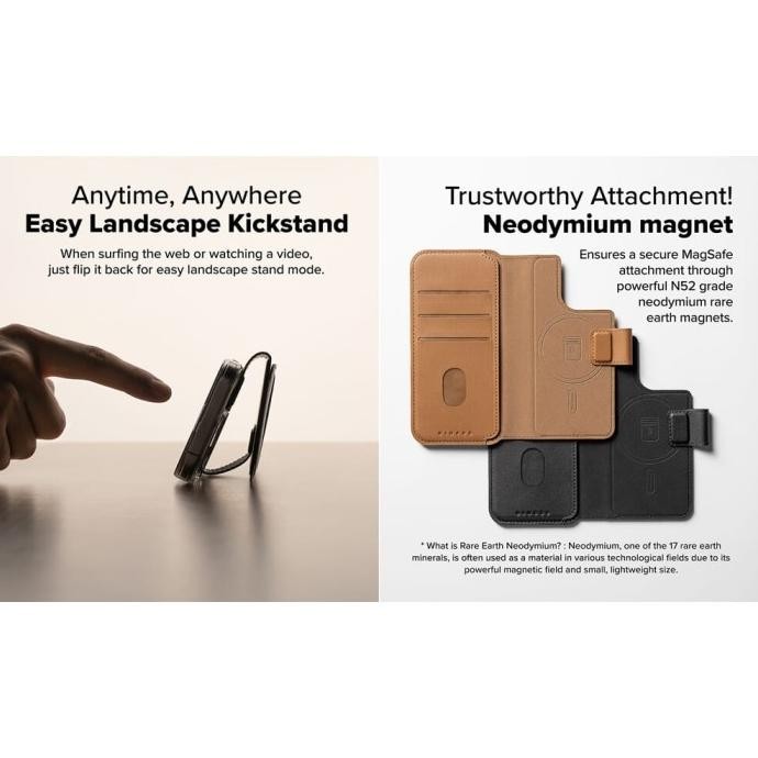 

Terlaris Ringke Iphone 16 Pro Max / 16 Plus / 15 Pro Max / 15 Plus / 14 Pro Max / 14 Plus / 13 Pro Max Folio Wallet Magnetic Black Case Kulit Casing Buku Book Standing Ready Stok