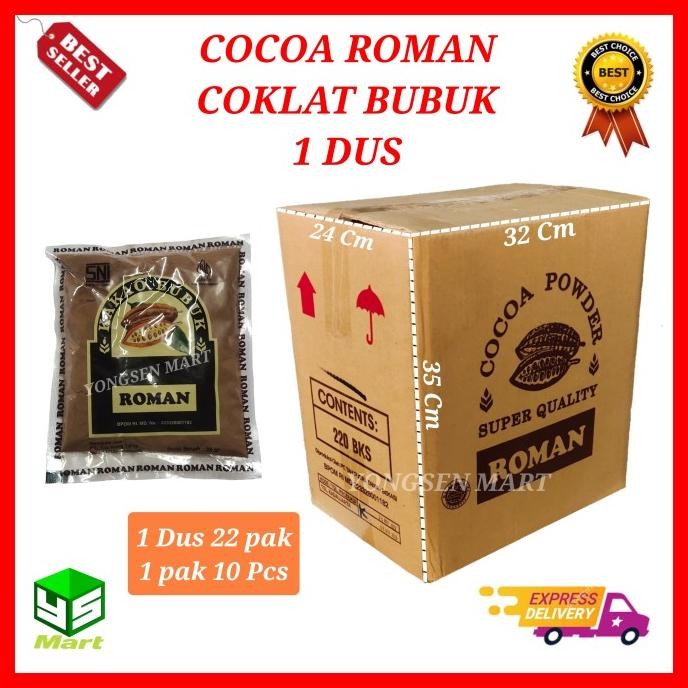 

BARU ( 1 DUS ) COCOA POWDER COKLAT BUBUK ROMAN 35GR / KAKAO BUBUK ROMAN