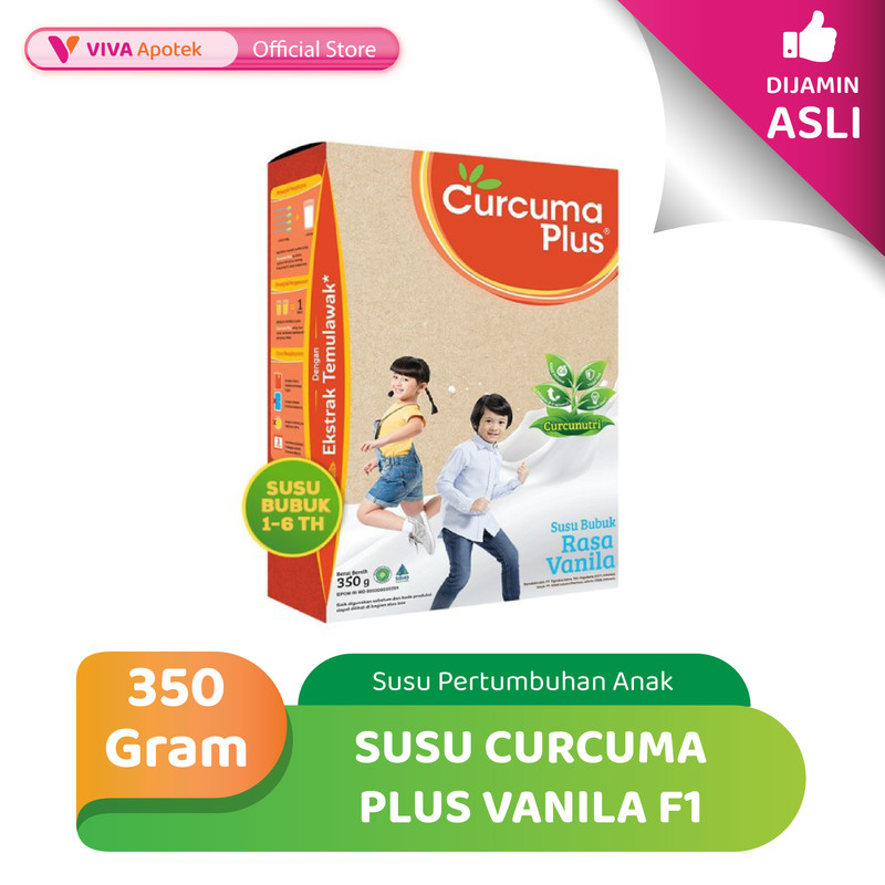 Susu Curcuma Plus Vanila F1 Susu Pertumbuhan Anak (350 Gram)