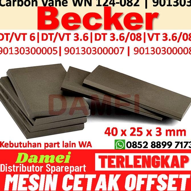 

BARU BECKER CARBON BLADE DT36/08 WN124-082 901303 CARBON MOTOR POWDER SM74