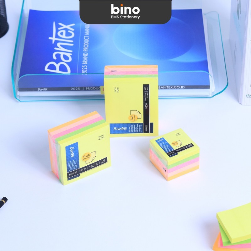 

[BMS Bekasi] Bantex Sticky Note Warna Rainbow Polos Tebal dan Tahan Lama BH90XX