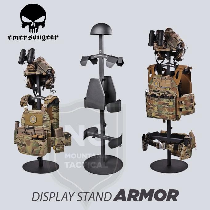 Emerson Gear Tactical Vest Helmet Display Stand Full Body Armor Termurah