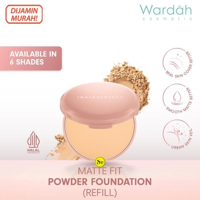 

BARU WARDAH INSTAPERFECT MATTE FIT POWDER FOUNDATION REFILL (ISI ULANG)