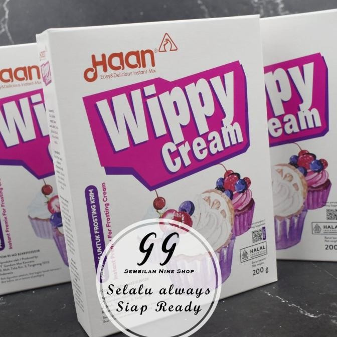 

BARU WIPPY CREAM 200 GRAM HAAN WHIPPING CREAM POWDER TOPPING BUBUK