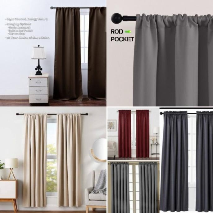 tersedia gorden polos gorden blackout model serut terbaru