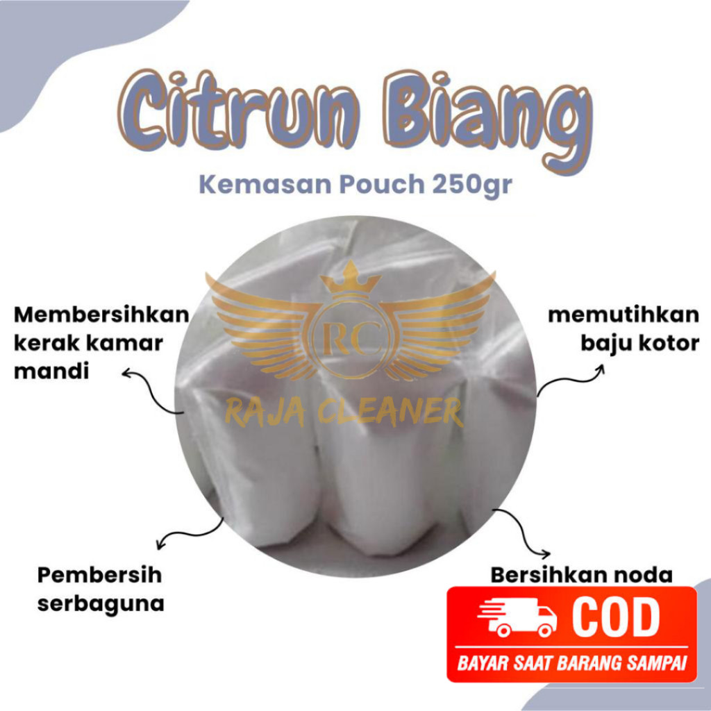 BIANG SITRUN / CITRUN 250GR / SITRUN PEMBERSIH KERAK KAMAR MANDI / SERBUK AJAIB SITRUN