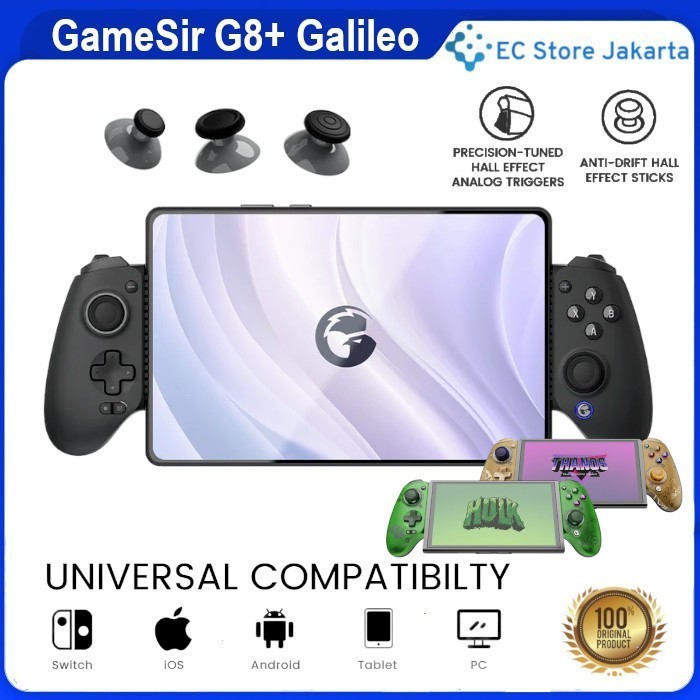 TERBARU GameSir G8+ Plus Galileo Wireless Bluetooth Gamepad Controller Hall Effect Stick for iOS