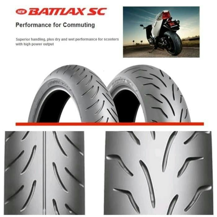 BAN BATTLAX SC BRIDGESTONE 120/70-13 DAN 140/70-13 YAMAHA NMAX