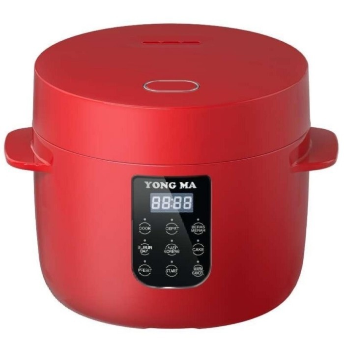 Yongma Rice Cooker Mini Digital Bubur Nasi Cake 1,3L Smc8055 - Merah