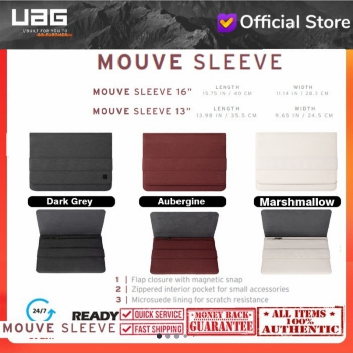 JUAL RUGI UAG [U] Mouve Sleeve Macbook-Laptop-iPad- Tablet (13 Inch & 16 Inch)