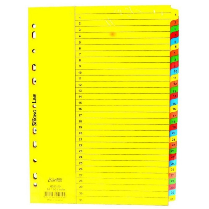 

TERBARU Divider Angka Pembatas Bantex A4 1-31 6052 - 00