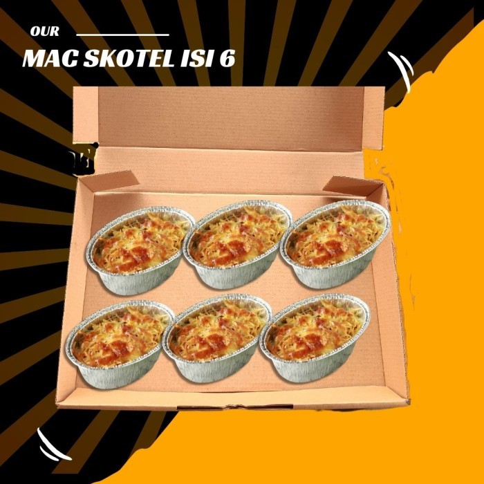 

TERBARU! Paket 6 cup Macaroni Skotel Single - Triple Cheese