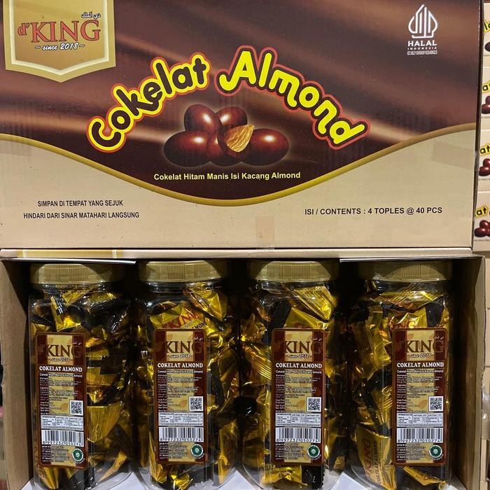

EXC. Coklat almond toples isi 4 toples - 1 kardus coklat almond Chocolate Cokelat