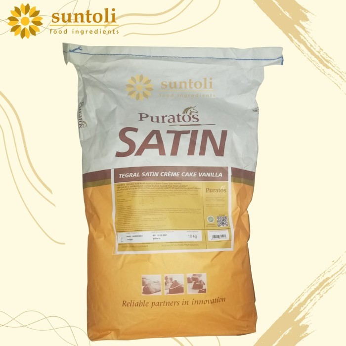 

PURATOS TEGRAL SATIN CREME CAKE VANILLA/Tepung Mix Cake Vanila - 10 Kg