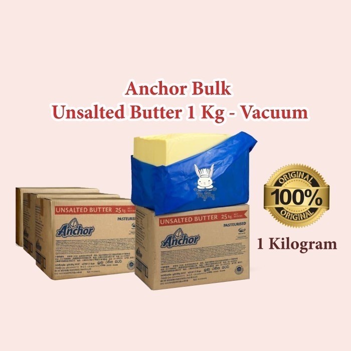 

Anchor Bulk Unsalted butter 1 kg - Vacuum