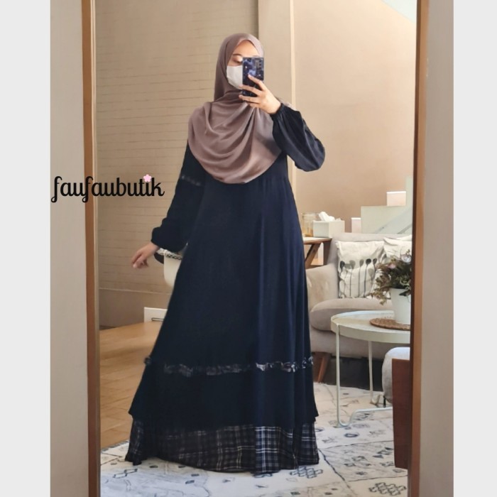 Grosir Gamis Katun Rayon Twill Dress