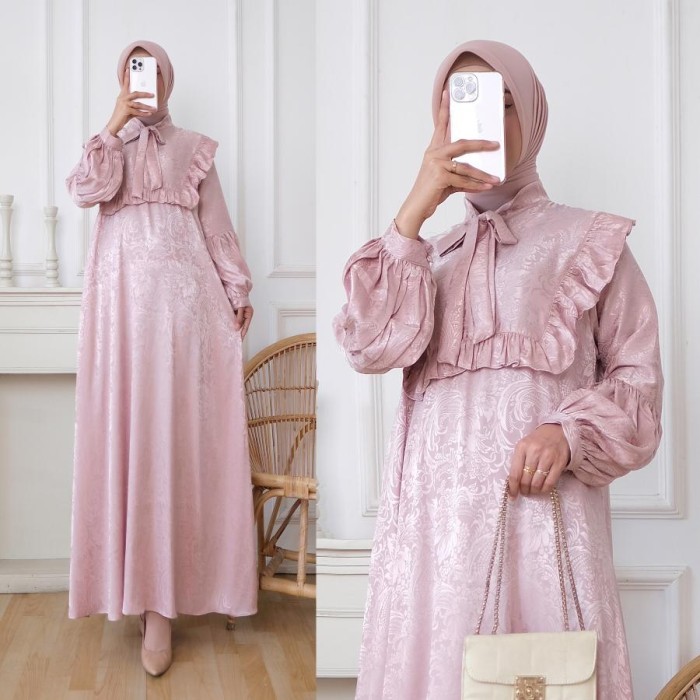 Sale Baju Muslim Wanita /Gamis Silk Polos/ Gamis Armani Silk / Gamis Pastel