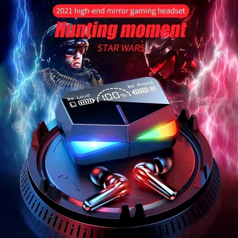 HANDFREE BLUETOOTH TWS GAMING LED M28 + PACK