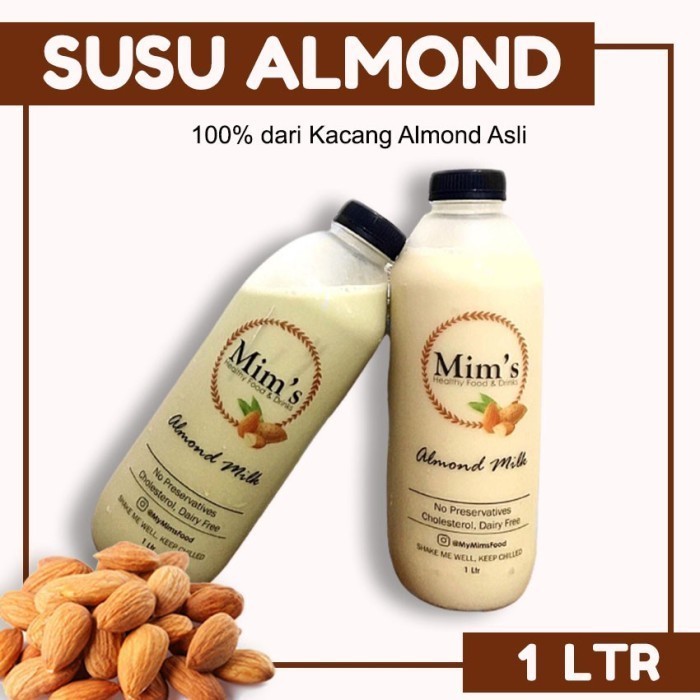 

TERLARIS TERLARIS TERLARIS ALMOND MILK / SUSU ALMOND 1LTR MURAH!!! MURAH MURAH MURAH