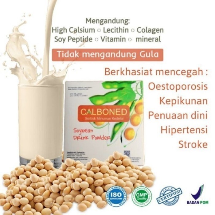 

TERLARIS TERLARIS TERLARIS SUSU HERBAL CALBONED SERBUK MINUMAN KEDELAI SOYBEAN DRINK POWDER