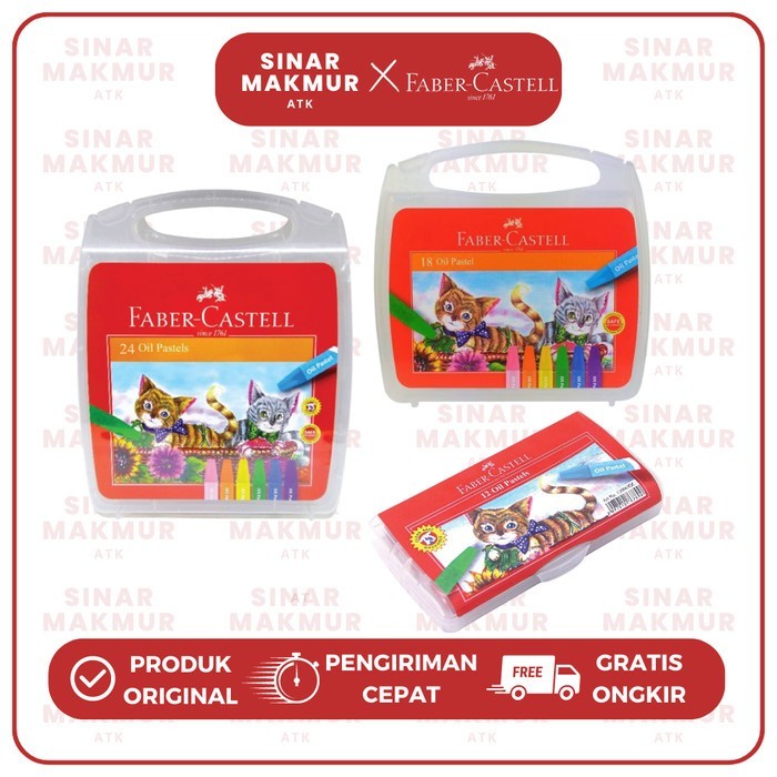 

Hexagonal Crayon/Oil Pastel Eco 24 Warna Faber Castell (Set)